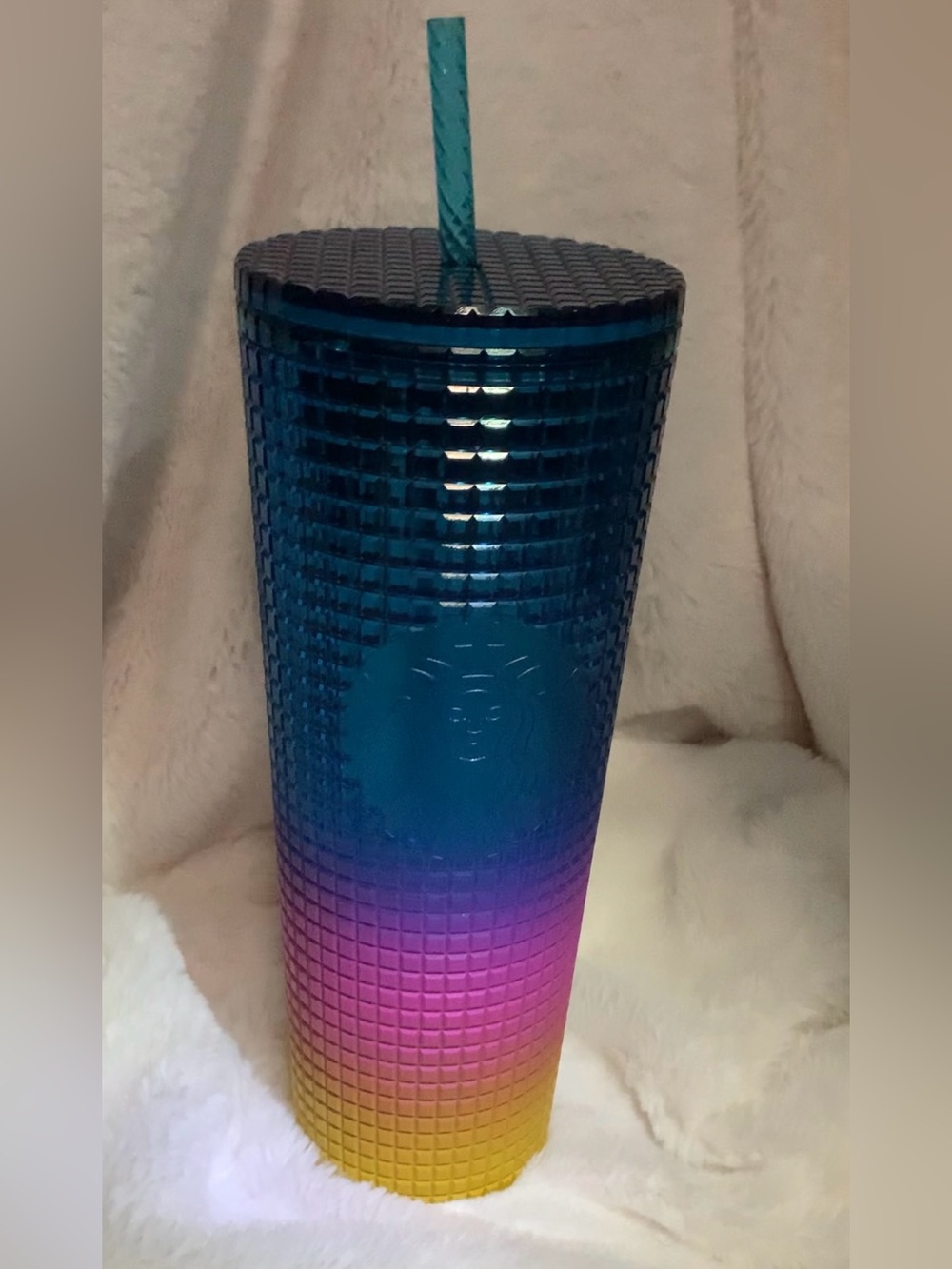 Authentic Starbucks x Tim Singleton 2023 Pride Collection Rainbow Grid Venti